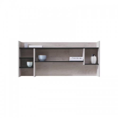 ​Полка настенная Planet 11 Meblar 125х55x24 Черный + дуб + бежевый